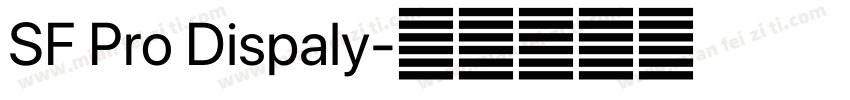 SF Pro Dispaly字体转换
